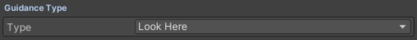 The Guidance Type row: Look Here or Go Here.
