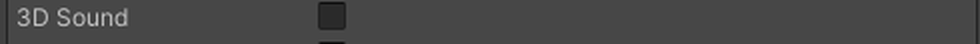 3D Sound on a Sound node, off.