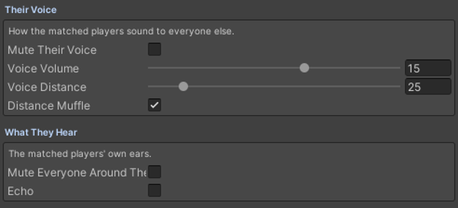 Their Voice and What They Hear, the two halves of a Voice node.
